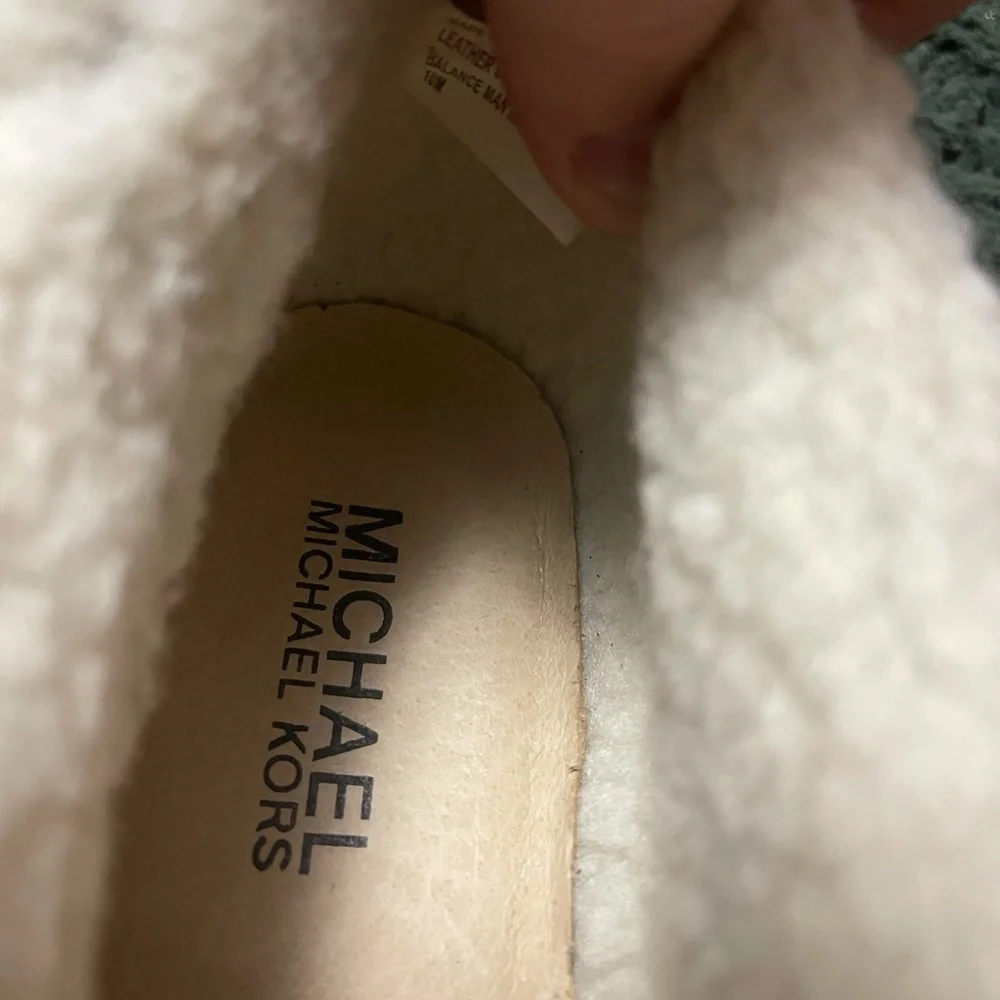 Michael Kors Fur-lined Wedged Heeled Boots - Picture 10 of 11